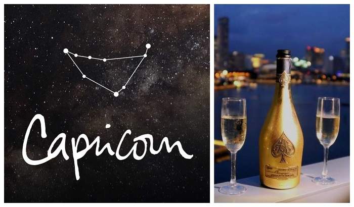 capricorn - expensive drinks